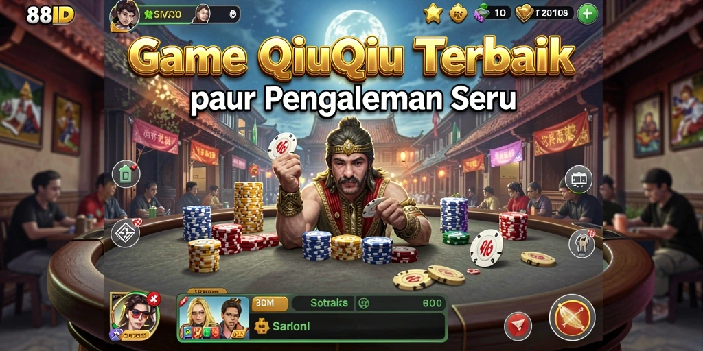 Screenshot gameplay QiuQiu dengan antusias para pemain.