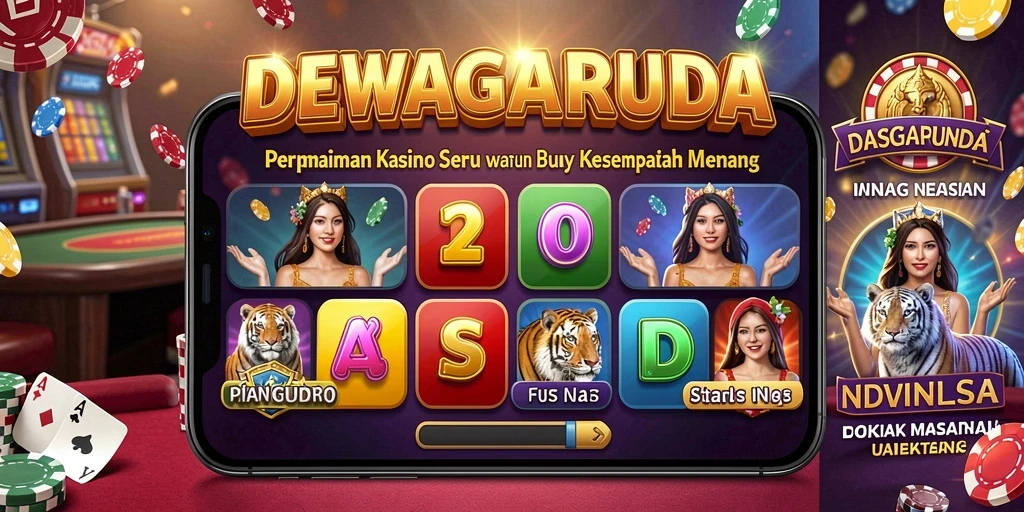 Tampilan grafis menarik dari permainan Kasino di DEWAGARUDA.