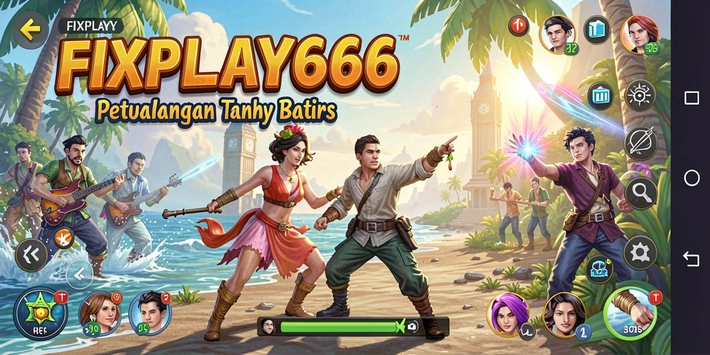 Screenshot dari gameplay FIXPLAY666 menampilkan aksi petualangan yang seru.
