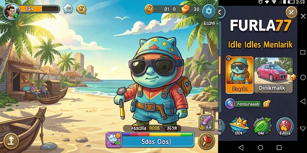 Tampilan screenshot FURLA77 menampilkan gameplay Idle yang memikat.