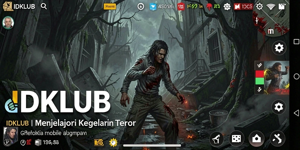 Screenshot gameplay horror menegangkan di IDKLUB.