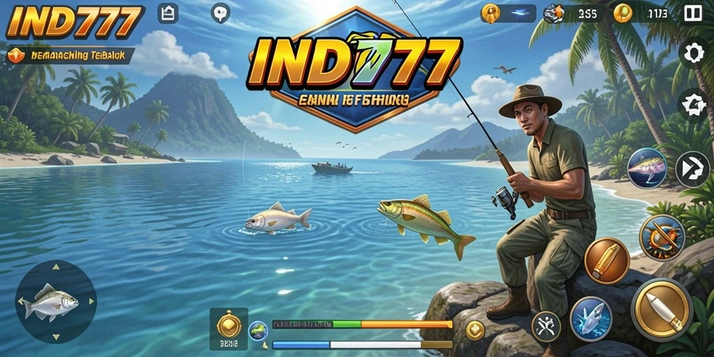 Tampilan gameplay IND777 yang menarik dan seru saat memancing.