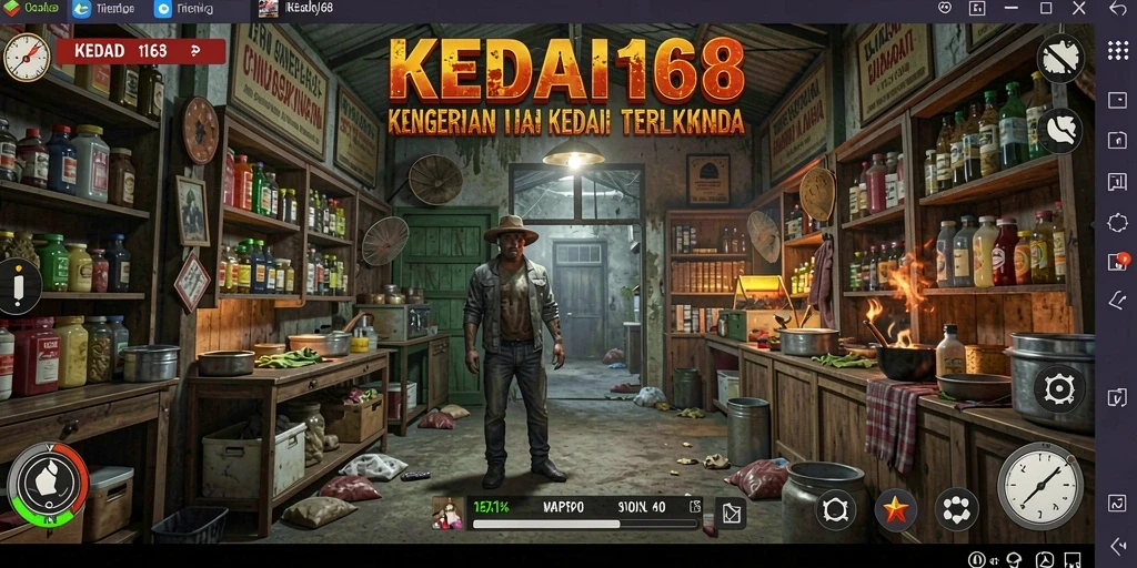 Gameplay menyeramkan di kedai penuh misteri.