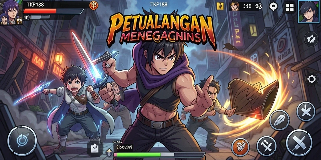 Tampilan gameplay menarik dari TKP188 yang penuh aksi.
