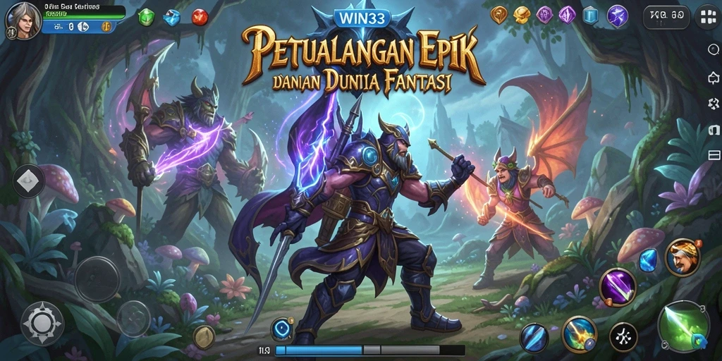 Tangkapan layar menunjukkan aksi seru dalam gameplay RPG.